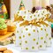 Wrapables Gold Dots Drawstring Treat Bags for Candy, Cookies, Treats, Gifts and Party Favors (50pcs)